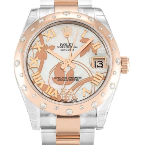 Rolex Lady-Datejust 31mm White Floral Dial 178341 Super Clone